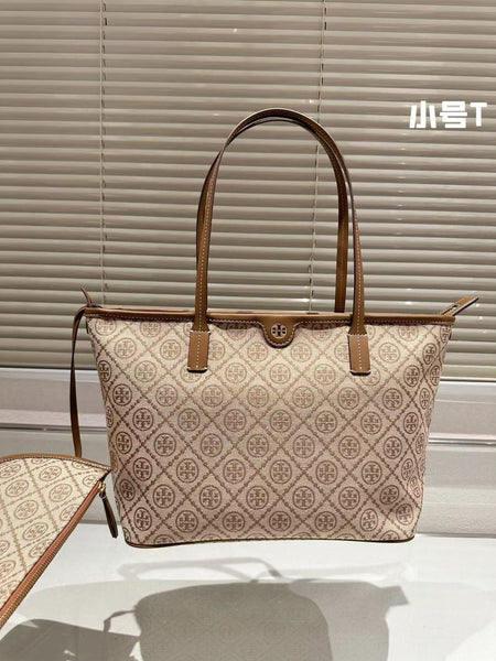 Premium T Monogram Jacquard Tote Bag