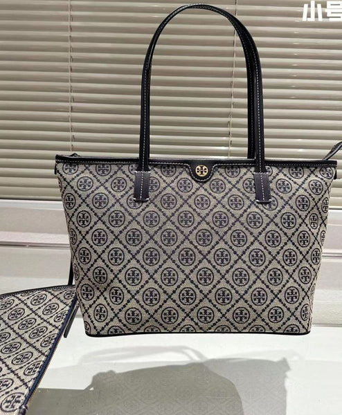 Premium T Monogram Jacquard Tote Bag