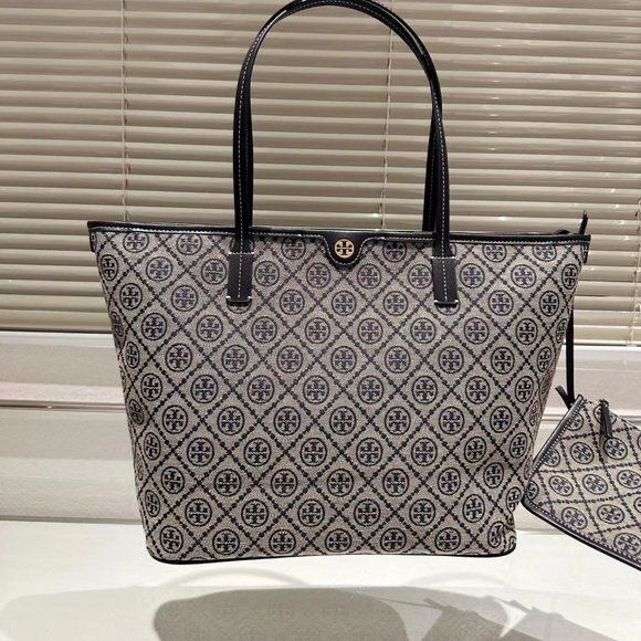 Premium T Monogram Jacquard Tote Bag