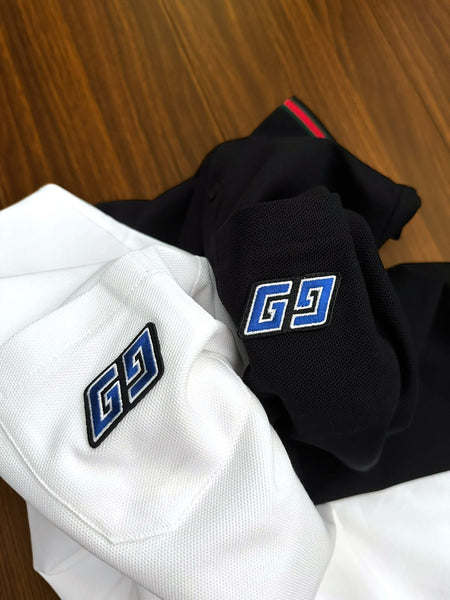 Premium Polo  T-shirt with GG Patched Logo