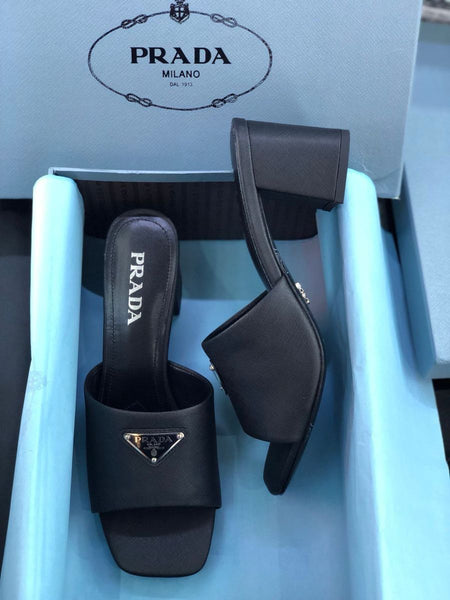 Premium Logo Mule Heels