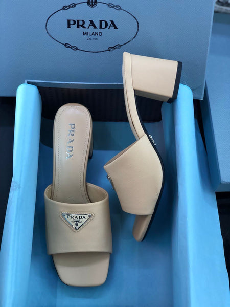 Premium Logo Mule Heels