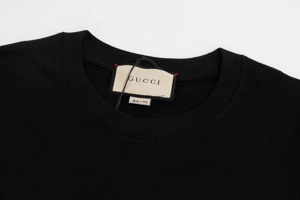 Luxury  Black Drop Shoulder Shirt With  Brand Logo