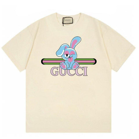 Premium Cute Rabbit Printed Drop Shoulder T-shirt