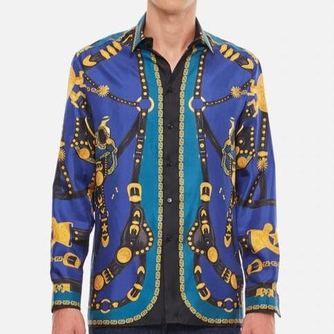 Premium  Collection  Medusa Harness Silk Shirt