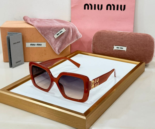 Luxury Rectangular Shape Initial Logo Sunglasses