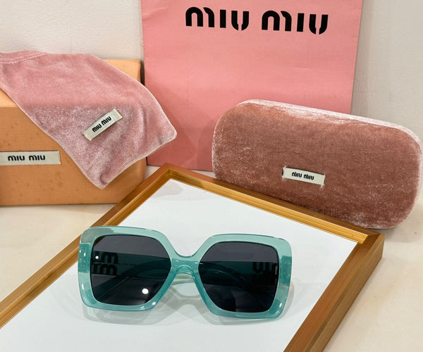 Luxury Rectangular Shape Initial Logo Sunglasses