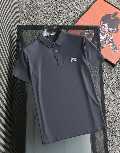 Imported Signature Style: Patched Logo Polo T-Shirt