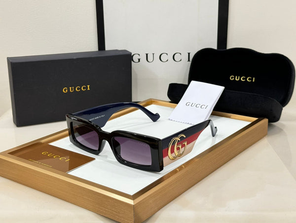 Logo-Plaque Rectangle-Frame Sunglasses