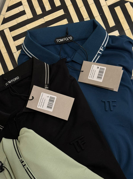 Premium Logo-Collar Polo Shirt