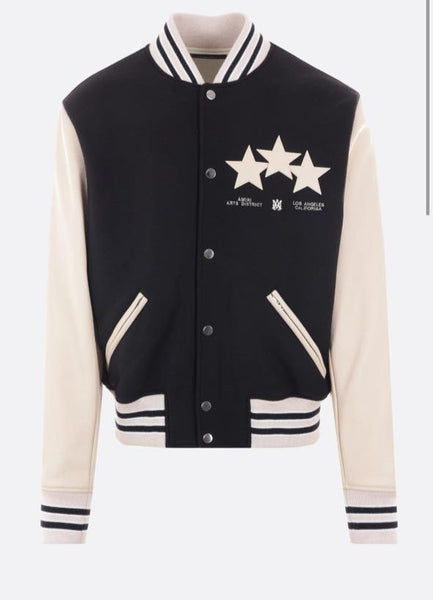 Premium Stars Colour-Block Bomber Jacket