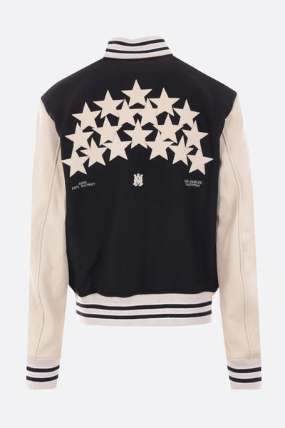 Premium Stars Colour-Block Bomber Jacket