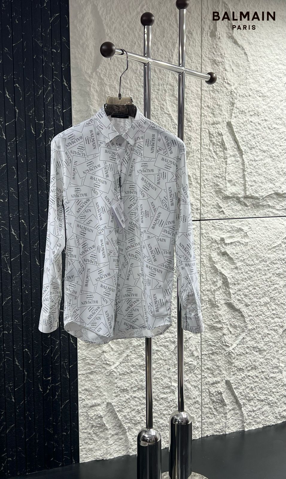 Branded Palm Tree-Print Shirt