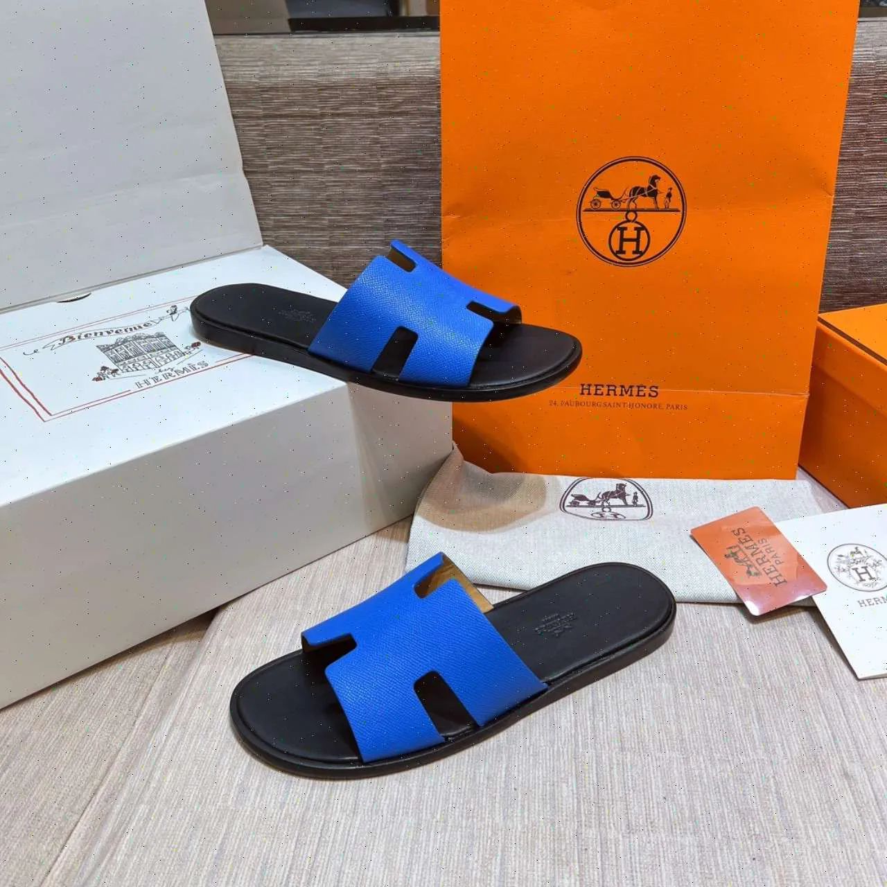 Elevate Your Comfort Blue  H Cut Style Slippers