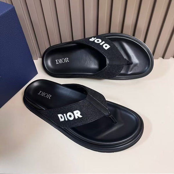 Imported Denim  Embroidery Logo Sandal