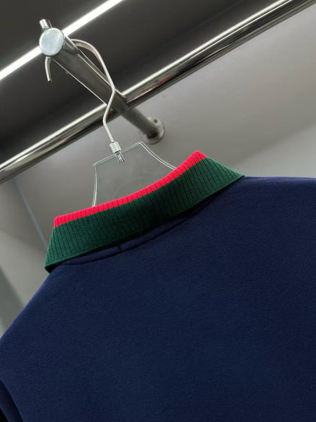 Premium  Knitted  Collar with Brand Signature  T-shirt