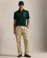 Imported   Classic-Fit Logo Patch  Polo Shirt