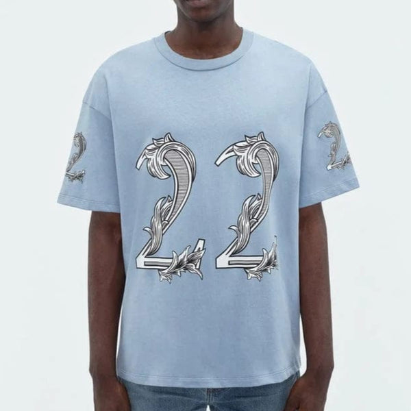 Luxury Brand Drop Shoulder  22 T-shirt