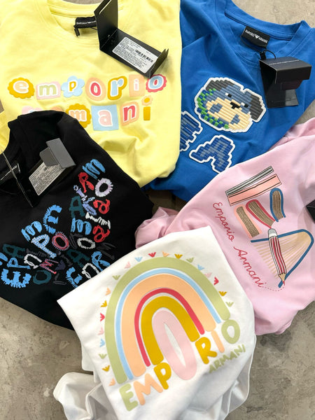 Premium Graphic Logo-Print T-shirt For  Kids Girls