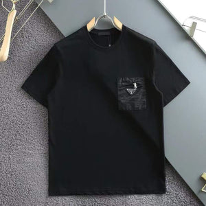Imported Round Neck T-shirt with   Chest Pocket