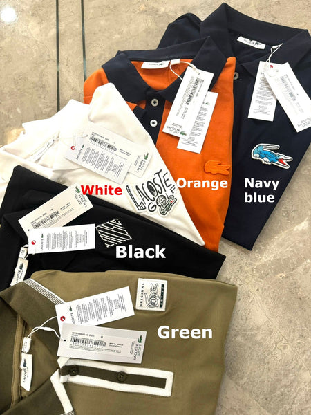 Premium Classic Fit Embroidered Crocodile Polo Shirt