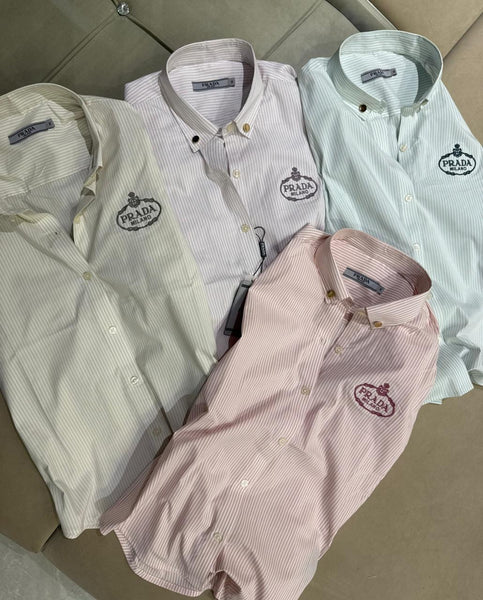 Imported Logo-Embroidered Shirt