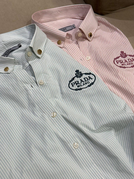 Imported Logo-Embroidered Shirt
