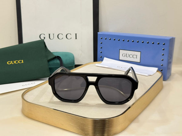 Luxury Eyewear Black Oversized Shield Sunglasses