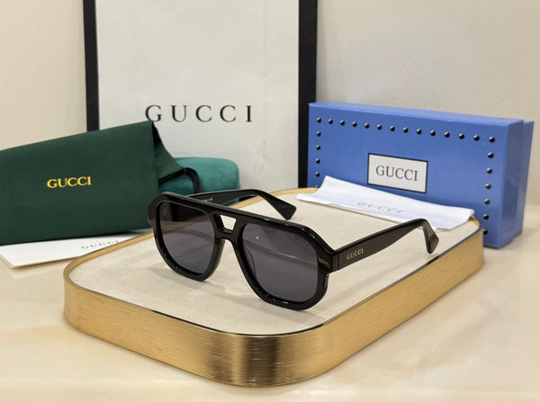 Luxury Eyewear Black Oversized Shield Sunglasses