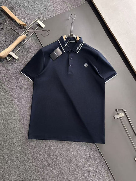 Men's Premium Polo T-Shirt with Signature Collar & Logo Detailing