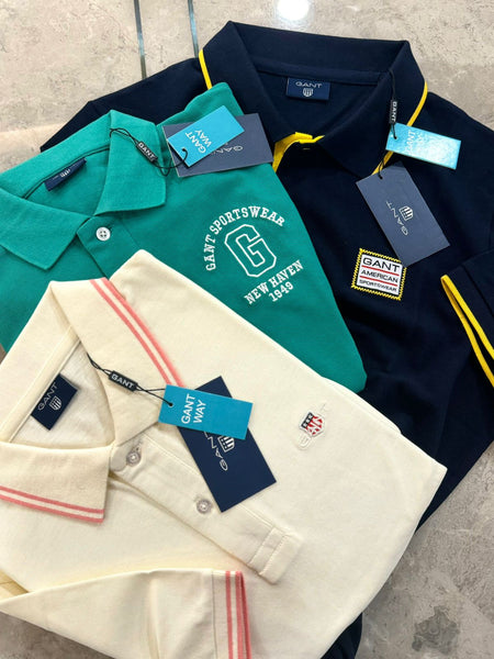 Men’s Premium Polo T-Shirt Collection Classic, Embroidered & Patch Logo Styles