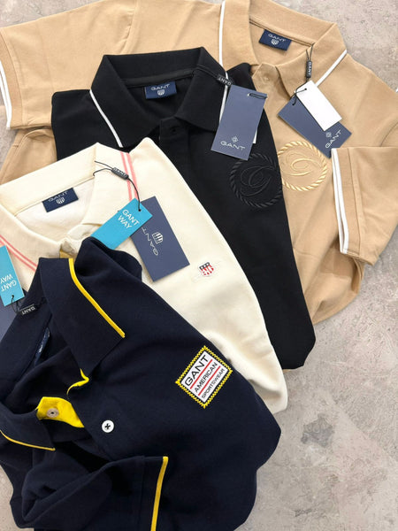 Men’s Premium Polo T-Shirt Collection Classic, Embroidered & Patch Logo Styles