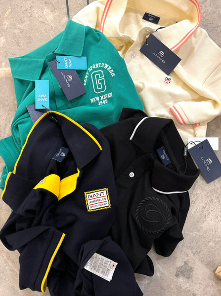 Men’s Premium Polo T-Shirt Collection Classic, Embroidered & Patch Logo Styles