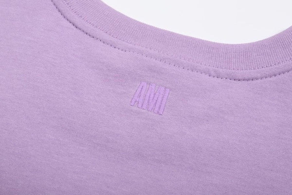 Premium  Mattiussi  Purple T-shirt with Patched Logo