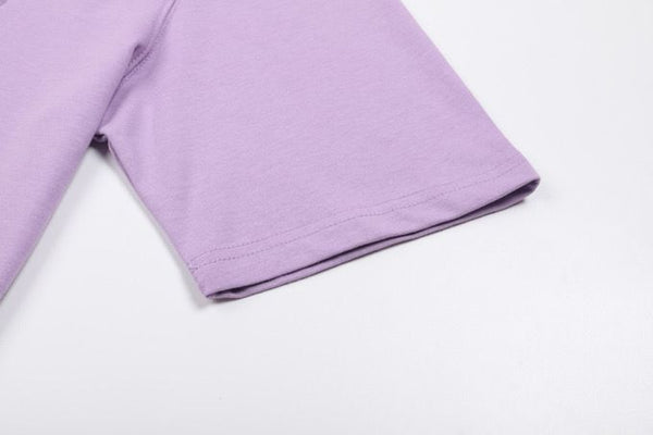 Premium  Mattiussi  Purple T-shirt with Patched Logo