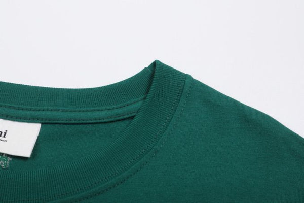 Emerald Green Oversized Cotton T-Shirt with Signature Embroidered Logo
