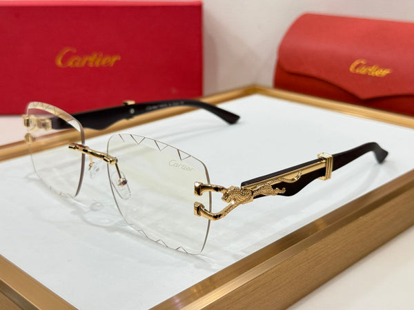 Panthère Rimless Gold Eyeglasses  Royal Elegance, Photochromic lenses