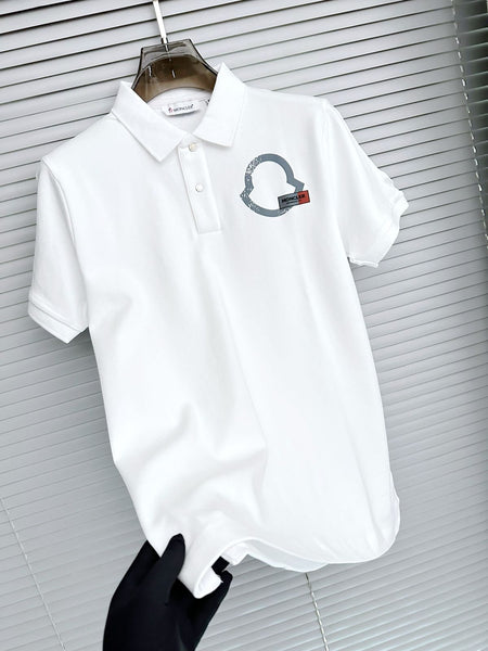 Premium Short Sleeve Flag Logo Polo Shirt