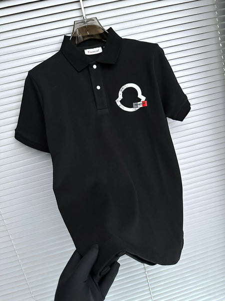 Premium Short Sleeve Flag Logo Polo Shirt