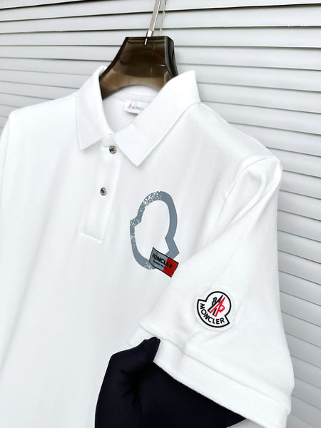 Premium Short Sleeve Flag Logo Polo Shirt