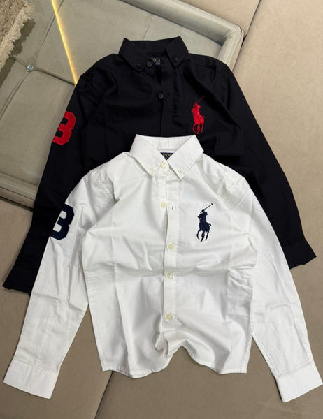 Premium Big Pony Kids' Full-Sleeve Shirts  Classic Iconic Style for Boys