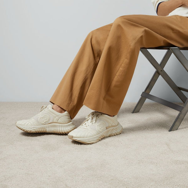 Premium White Ripple Splash Sneakers