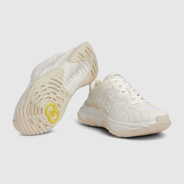 Premium White Ripple Splash Sneakers
