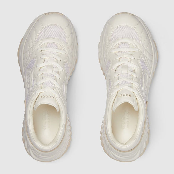 Premium White Ripple Splash Sneakers