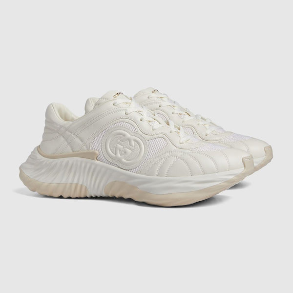 Premium White Ripple Splash Sneakers