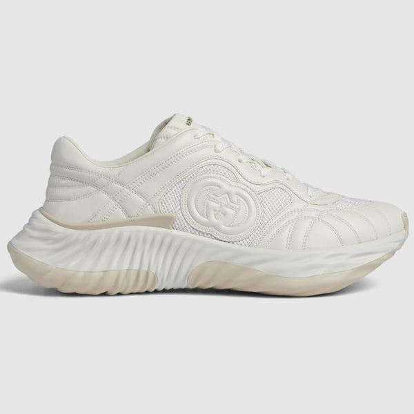 Premium White Ripple Splash Sneakers