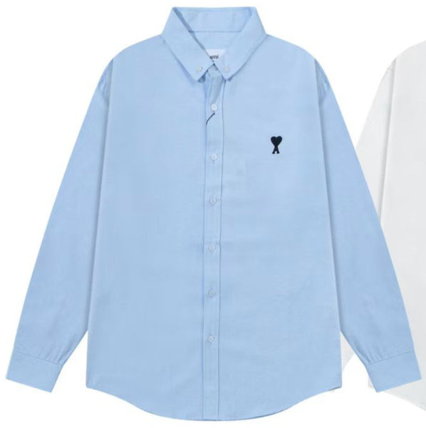 Premium  Button-Down Collar Logo-Embroidered  Shirt