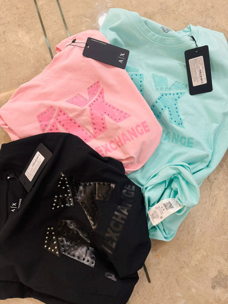 Premium Women Collection  Studded  Round Neck T-shirt