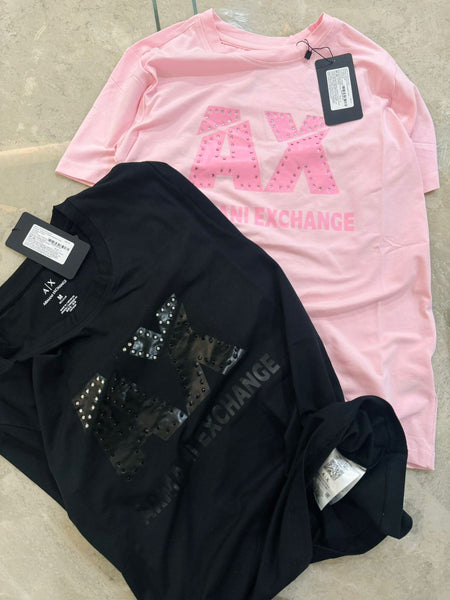 Premium Women Collection  Studded  Round Neck T-shirt