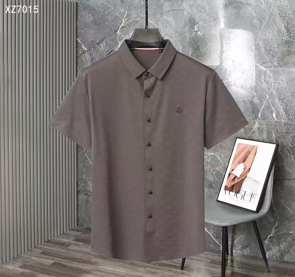 Luxury Patched Logo Regular Fit  Half Sleeve Shirt